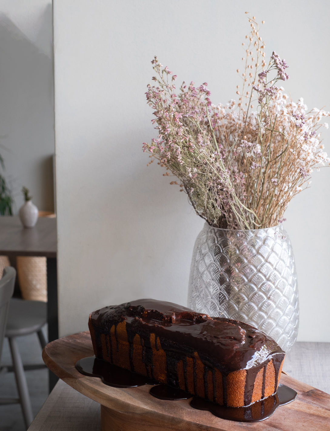 Bolo de Cenoura com cobertura de Chocolate