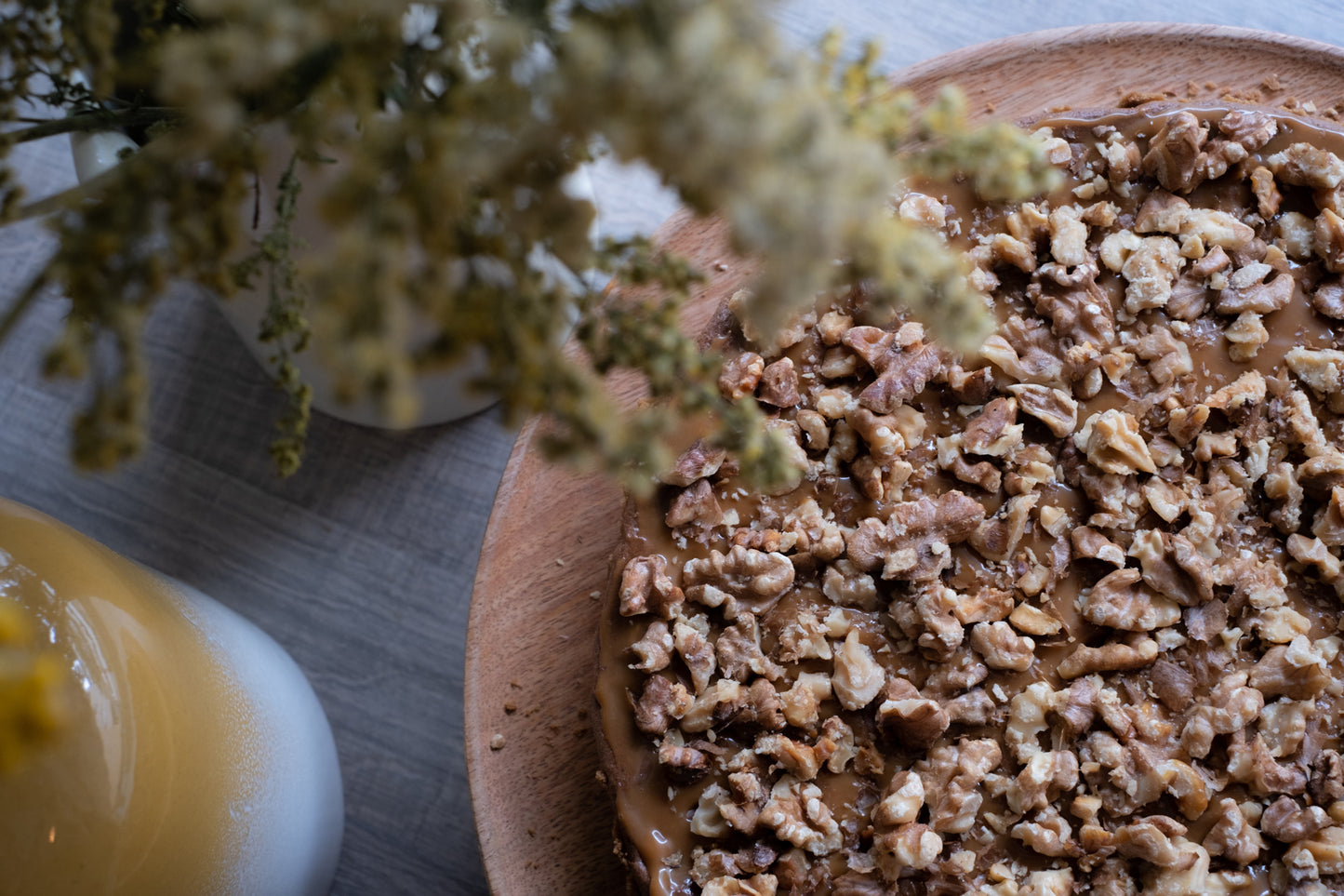 Tarte de Noz, Chocolate e Caramelo