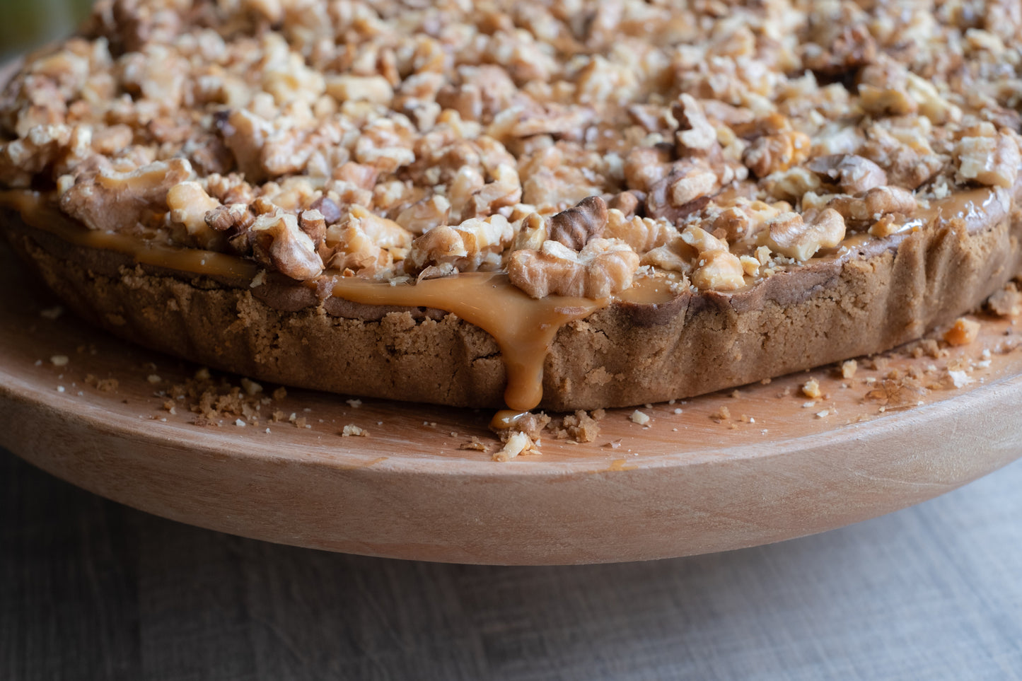 Tarte de Noz, Chocolate e Caramelo